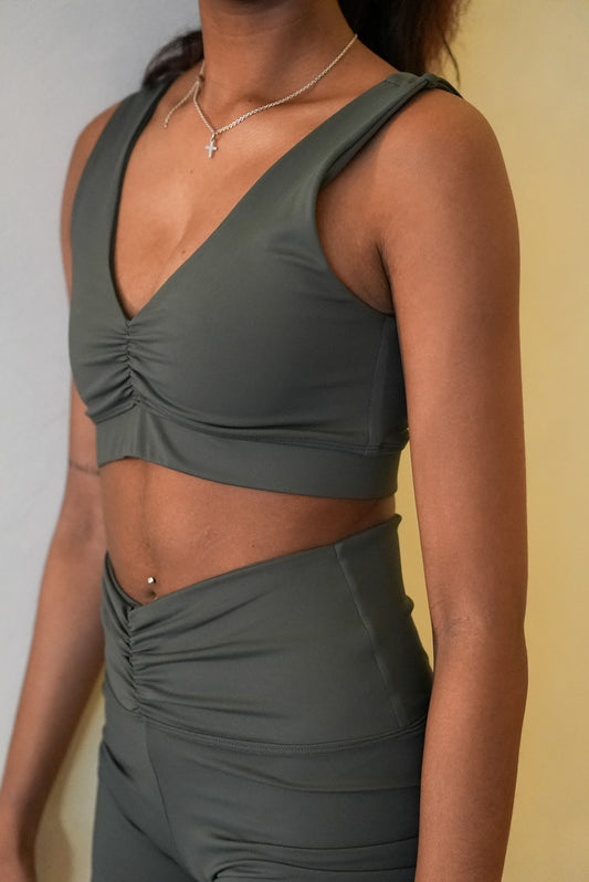 Ruched Hi Waisted Short